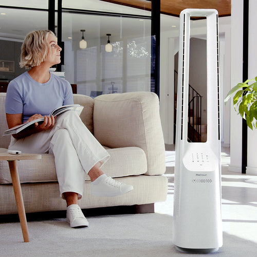 40" Bladeless Tower Fan with Smart App Control - White